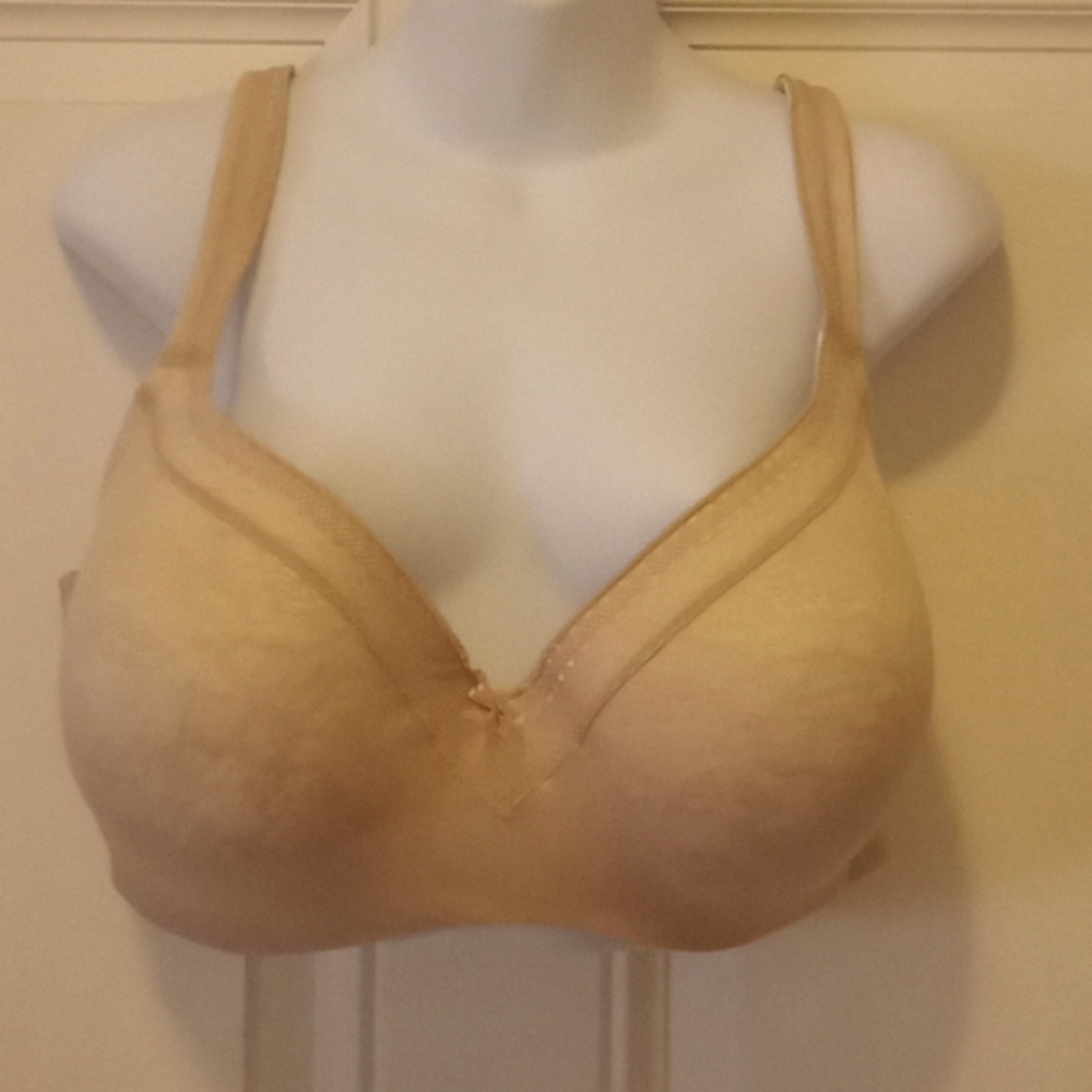 Cacique Nude Lace Covered Balconet Bra- 46DD